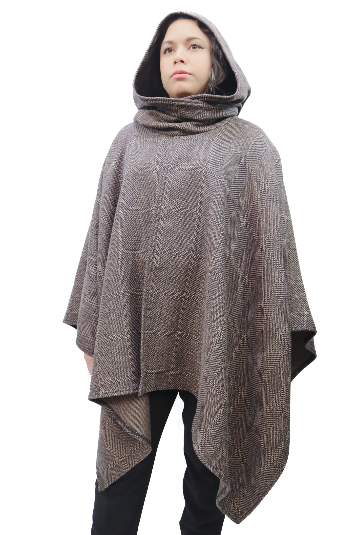 CAPA KAI GORRO | ESTILO PRINCIPE DE GALES CAFÉ