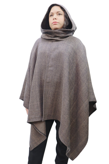 CAPA KAI GORRO | ESTILO PRINCIPE DE GALES CAFÉ
