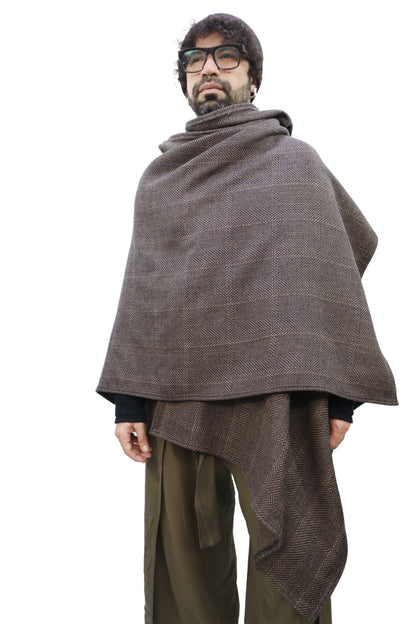 CAPA KAI GORRO | ESTILO PRINCIPE DE GALES CAFÉ