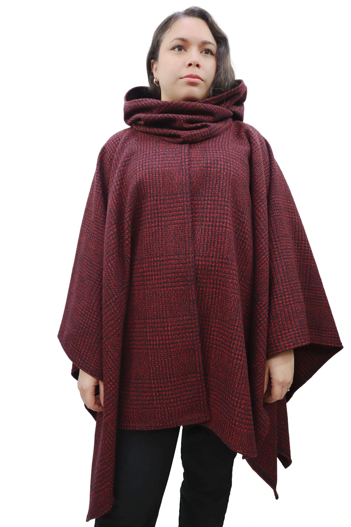 CAPA KAI GORRO | ESTILO PATA DE GALLO BURDEO