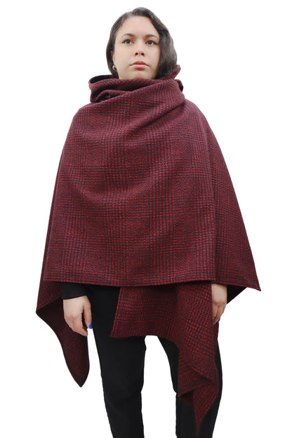 CAPA KAI GORRO | ESTILO PATA DE GALLO BURDEO