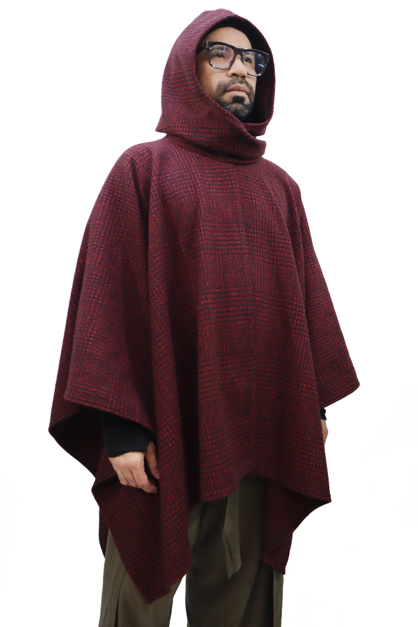 CAPA KAI GORRO | ESTILO PATA DE GALLO BURDEO