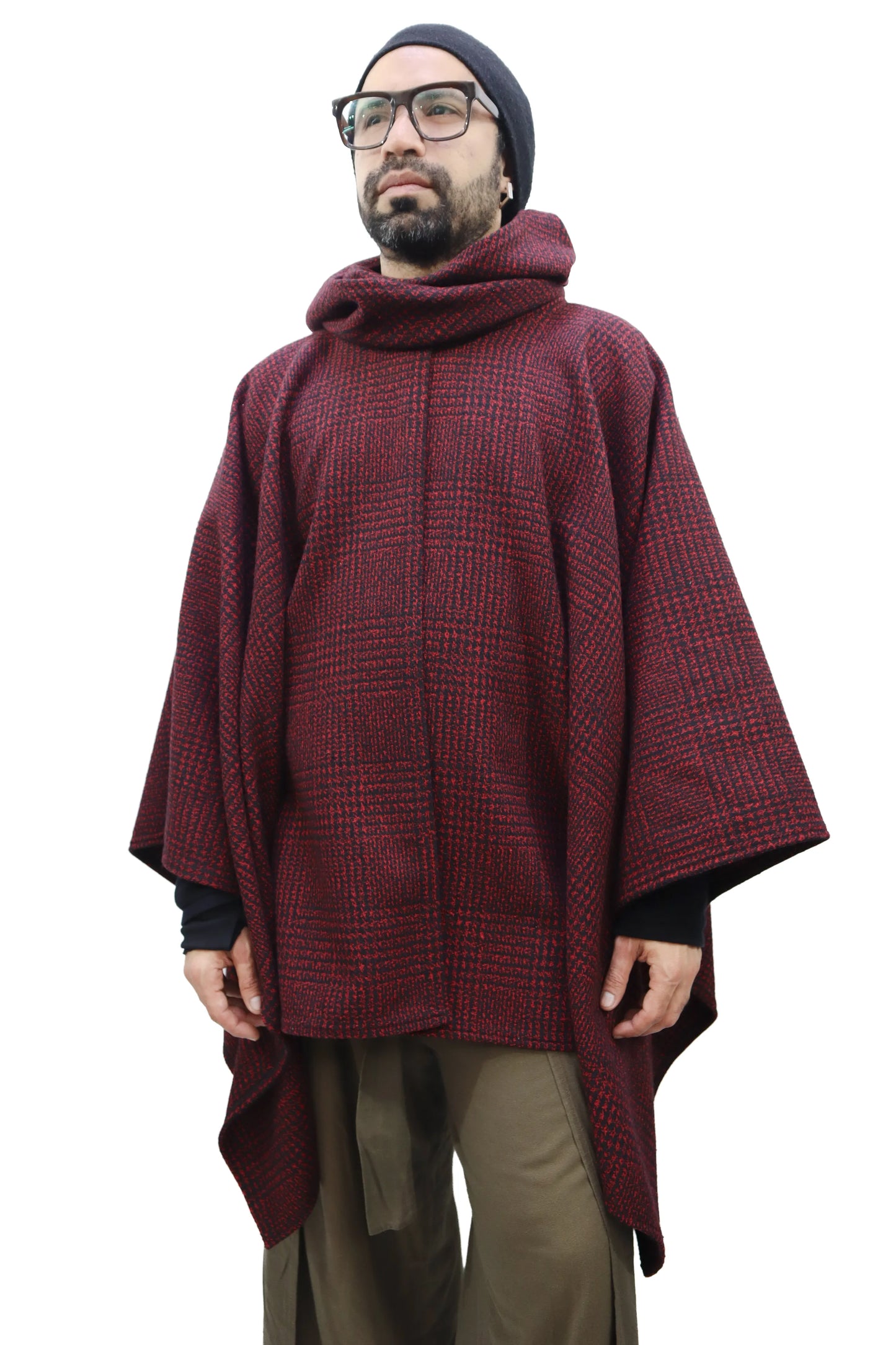 CAPA KAI GORRO | ESTILO PATA DE GALLO BURDEO