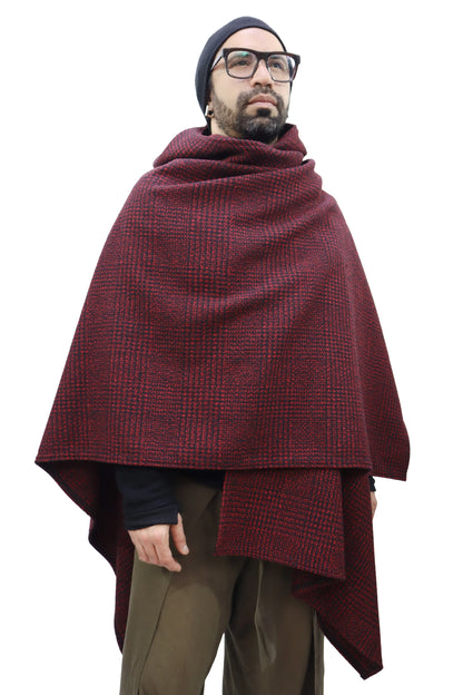 CAPA KAI GORRO | ESTILO PATA DE GALLO BURDEO
