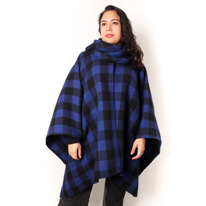 CAPA KAI GORRO | CUADRILLÉ AZUL Y NEGRO